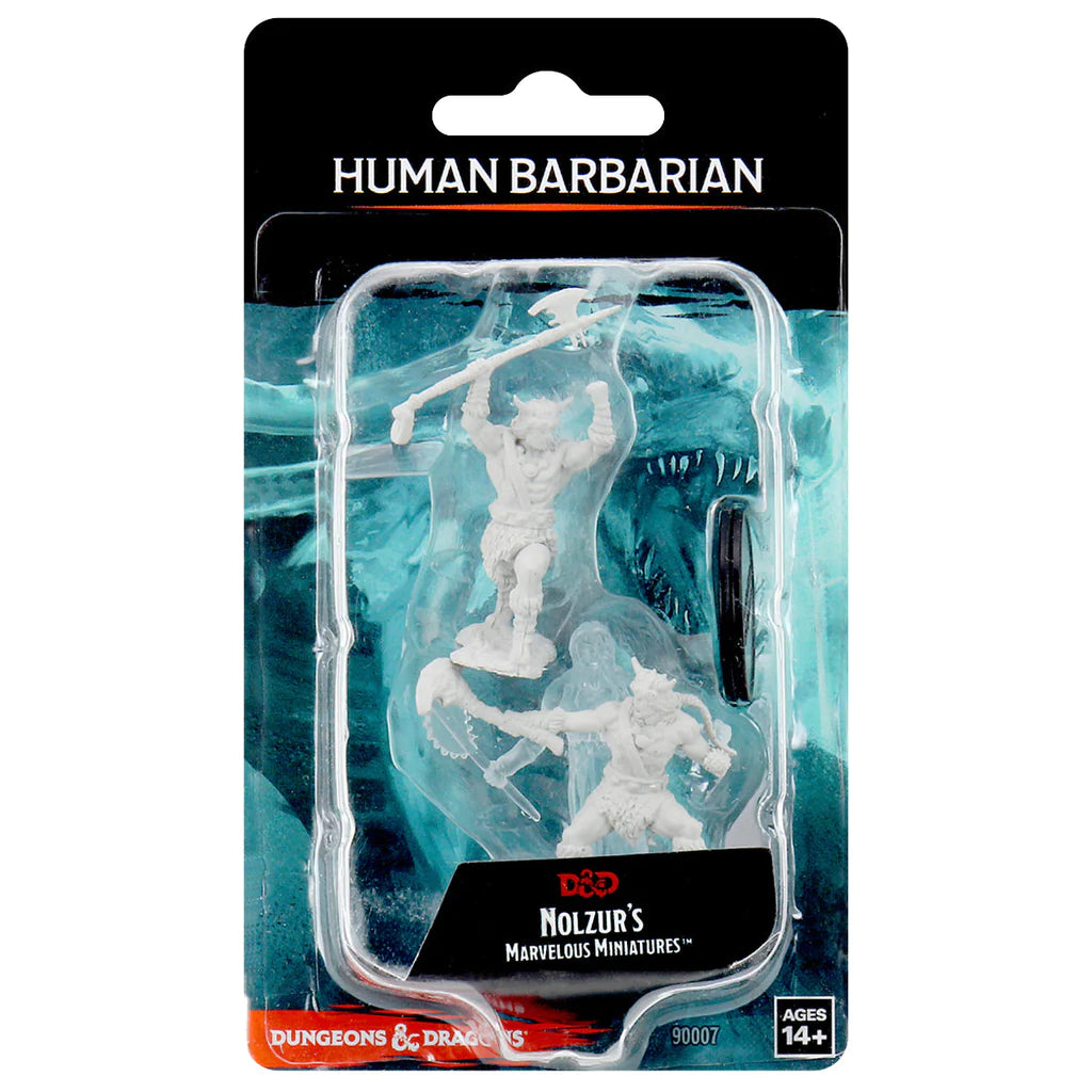 D&D Nolzur’s Marvelous Miniatures: Male Human Barbarian Packaging