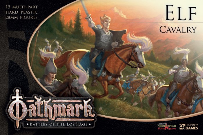 Oathmark Elf Cavalry, 28 mm Scale Model Plastic Figures