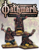 Oathmark Human King, Wizard & Musician II, 28 mm Scale Metal Figures