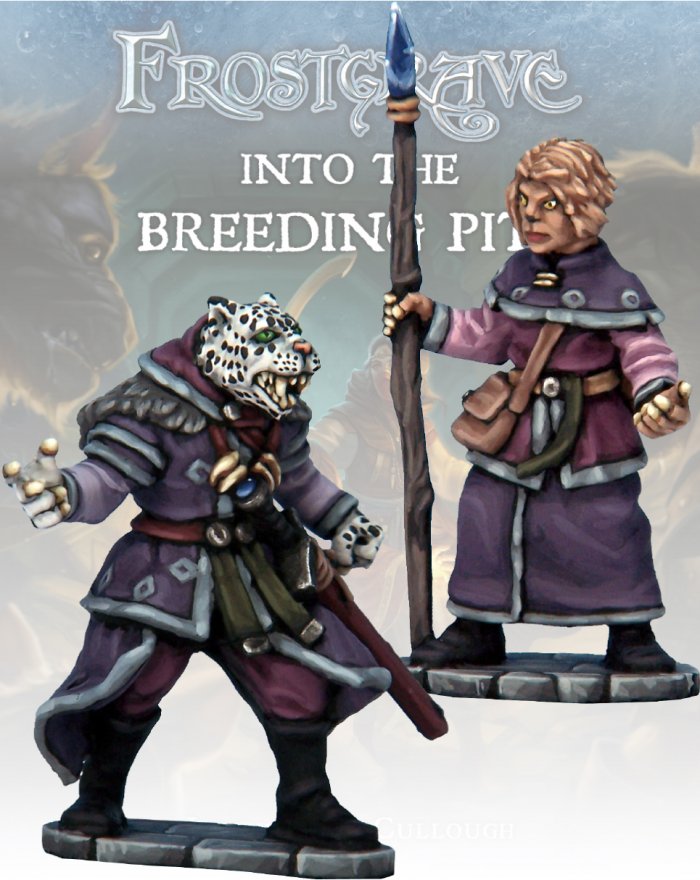 Frostgrave Beastcrafter & Apprentice, 28 mm Scale Model Metal Figures