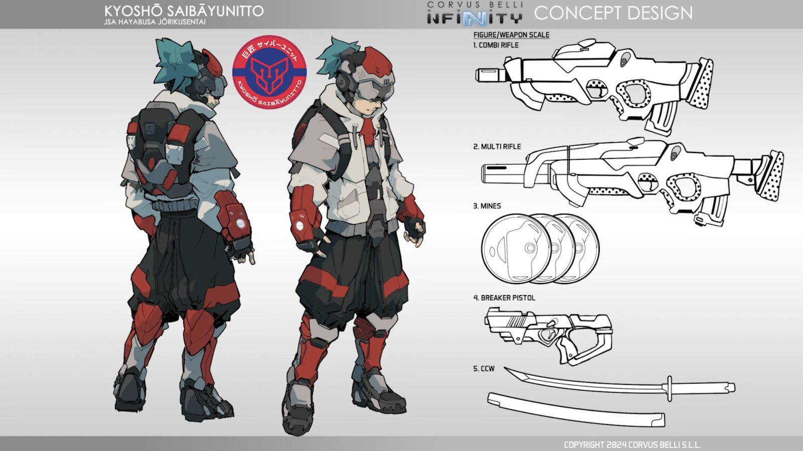 Corvus Belli Infinity JSA Kyosho Hacker Concept Design
