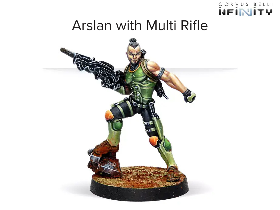 Corvus Belli Infinity NA2 Arslan with MULTI Rifle and Light Shotgun