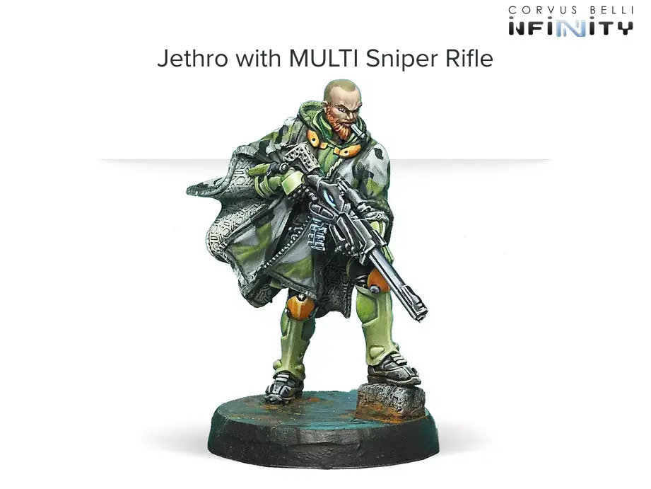 Corvus Belli Infinity NA2 Jethro with MULTI Sniper Rifle