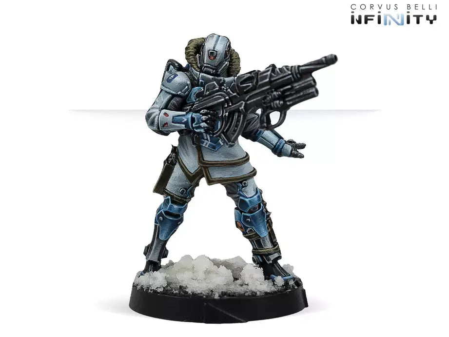 Karhu Special Team Engineer miniature with MULTI Rifle and tactical pose.