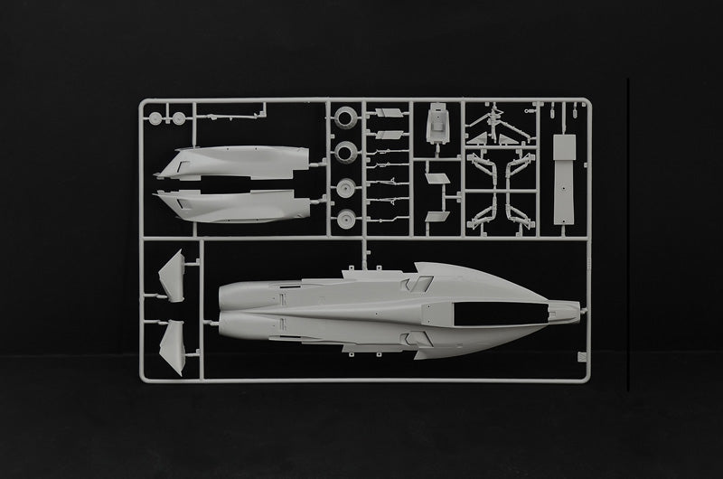 Top  fuselage plastic sprues for the 1/48 scale Italeri F/A-18F model jet.