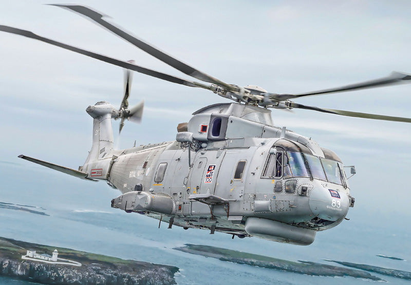 Italeri AW101 Merlin HM.1 1:72 Scale Plastic Model Kit Box Image