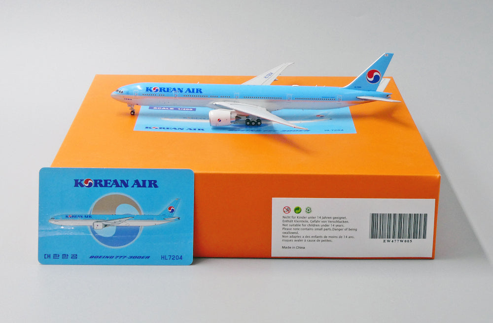 Boeing 777-300ER Korean Air (HL7204), 1:400 Scale Diecast Model Packaging