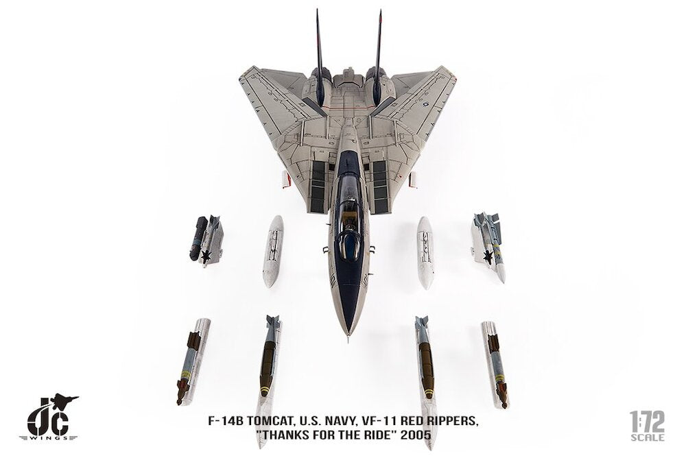 JC Wings | Grumman F-14B Tomcat VF-11 “Red Rippers” THANKS FOR THE