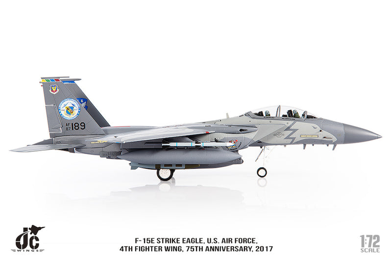 McDonnell Douglas F-15E Strike Eagle 4th Fighter Wing 2017, 1:72 Scale Diecast Model