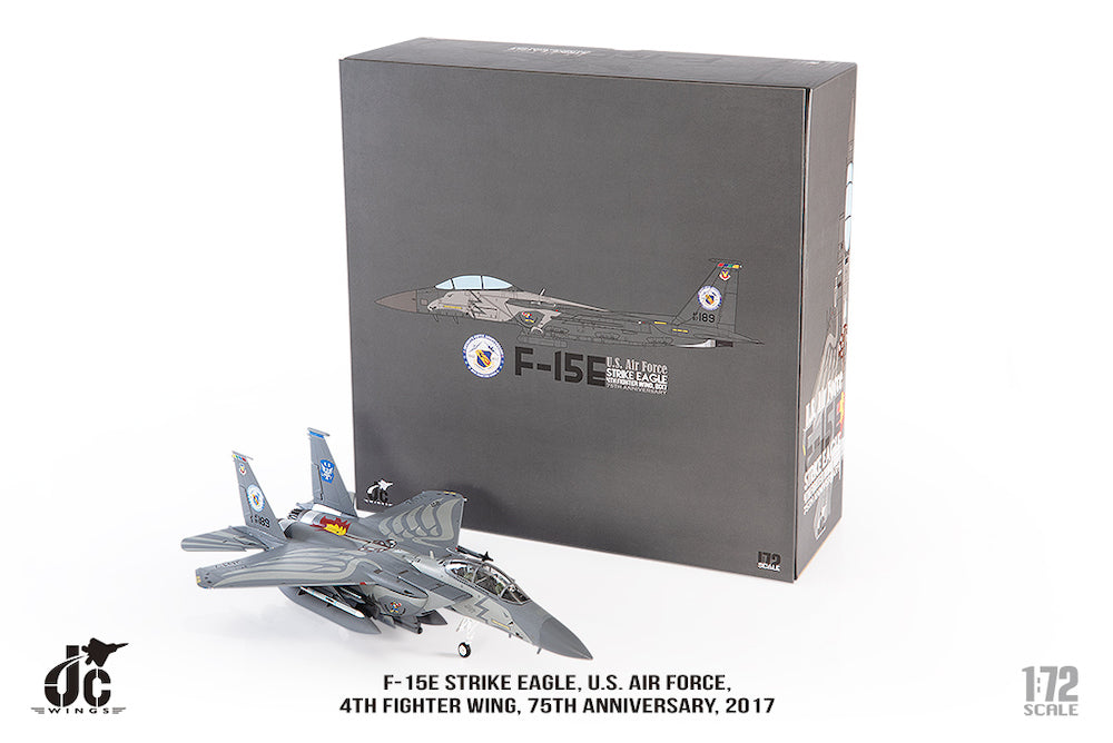 McDonnell Douglas F-15E Strike Eagle 4th Fighter Wing 2017, 1:72 Scale Diecast Model