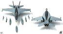 Boeing F/A-18E Super Hornet, VFA-137 “Kestrels” USS Carl Vinson, 2017, 1:72 Scale Diecast Model Weapons Load Out