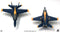 Boeing F/A-18 Hornet, Blue Angels No. 1, 2011, 1:72 Scale Diecast Model Front & Rear View