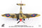 Supermarine Spitfire Mk IXc Royal Air Force Polish Combat Team North Africa 1943, 1:72 Scale Diecast Model Top Front View
