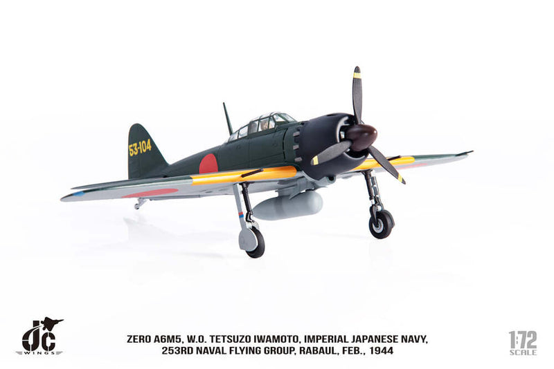 Mitsubishi A6M5 Zero Imperial Japanese Navy, 253rd Naval Flying Group, 1944 1:72 Scale Diecast Model Right Front View