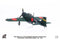 Mitsubishi A6M5 Zero Imperial Japanese Navy, 253rd Naval Flying Group, 1944 1:72 Scale Diecast Model Left Rear View
