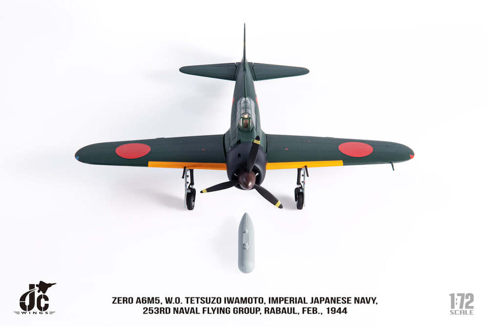 Mitsubishi A6M5 Zero Imperial Japanese Navy, 253rd Naval Flying Group, 1944 1:72 Scale Diecast Model Dorp Tank