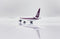 Boeing 777-300ER Qatar Airways “Retro Livery” (A7-BAC) Flaps Down, 1:400 Scale Diecast Model Left Rear View