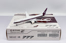 Boeing 777-300ER Qatar Airways “Retro Livery” (A7-BAC) Flaps Down, 1:400 Scale Diecast Model with Box