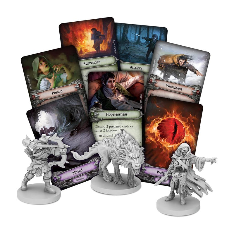 The Lord of the Rings Journeys in Middle-Earth Board Game Cards & Figures Example
