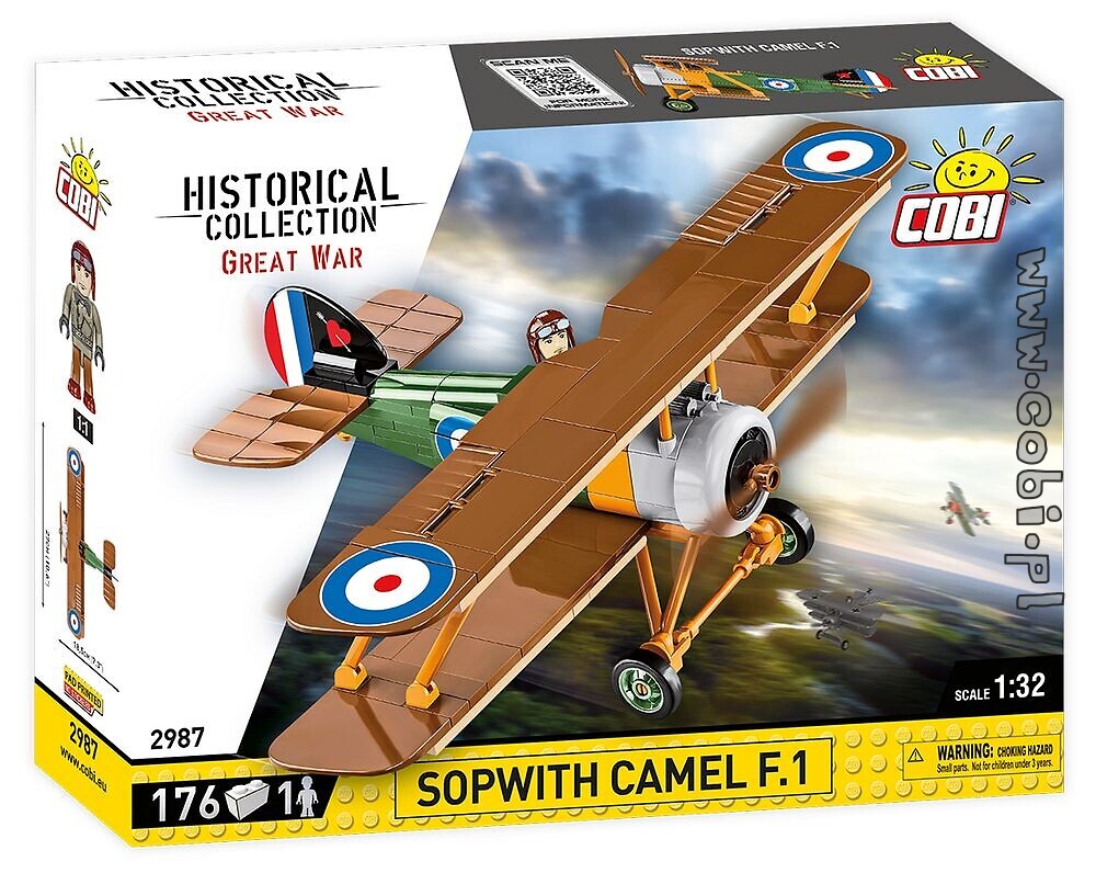 Sopwith F.1 Camel, 176 Piece 1:32 Scale Block Kit