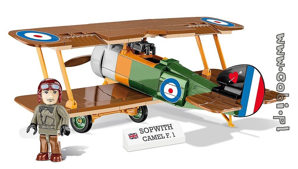 Sopwith F.1 Camel, 176 Piece 1:32 Scale Block Kit Completed Contents