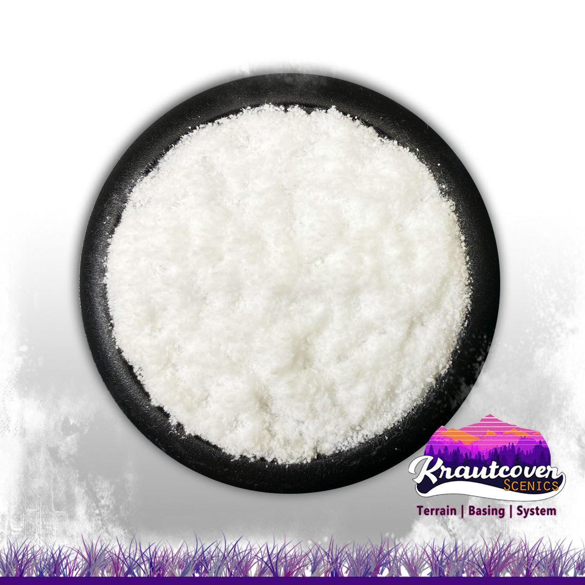 Krautcover Powder Snow Miniature Base Texture Closeup