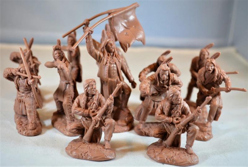 Plains Indian Warriors, 1/32 (54 mm) Scale Plastic Figures