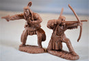 Plains Indian Warriors, 1/32 (54 mm) Scale Plastic Figures Close Up