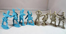 The Alamo Hand to Hand Combat, 1/32 (54 mm) Scale Plastic Figures Back of Poses