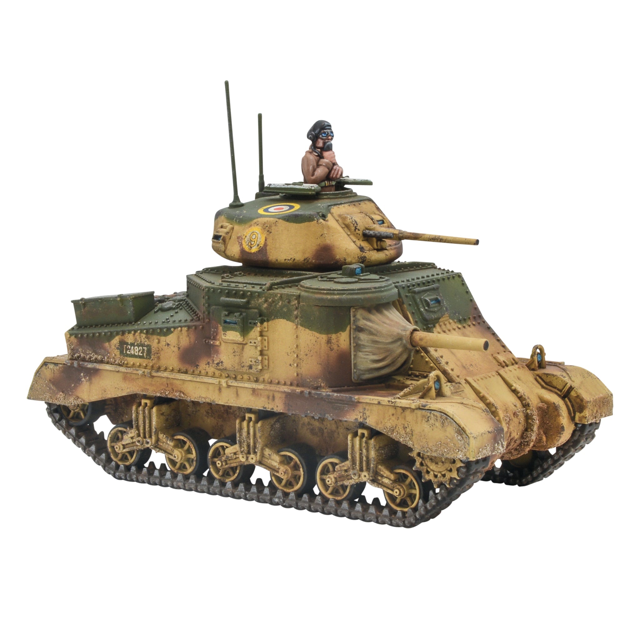 Painted M3 Grant Medium Tank Desert Camouflage