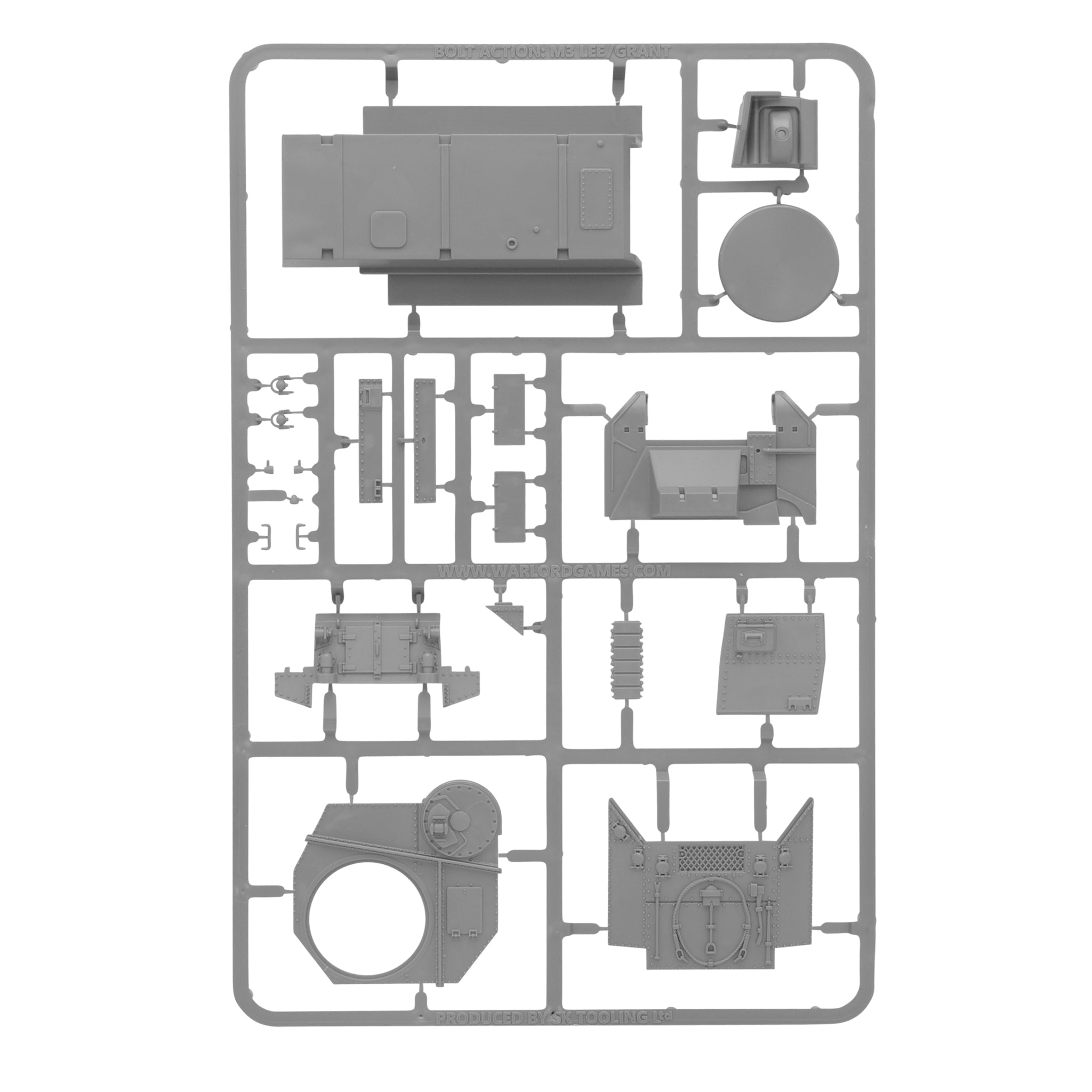 M3 Grant Medium Tank Turret And Hull Sprue