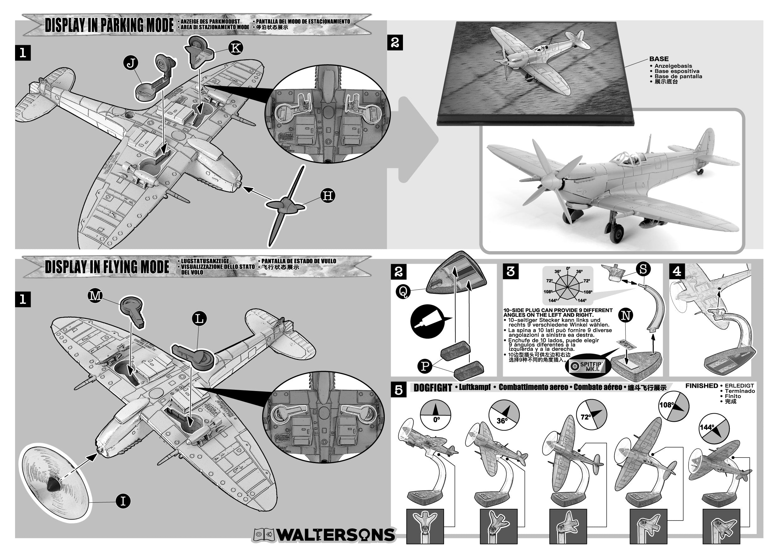 Supermarine Spitfire Mk.IX “MK392” RAF Normandy 1944 1:72 Scale Model Instructions Page 2