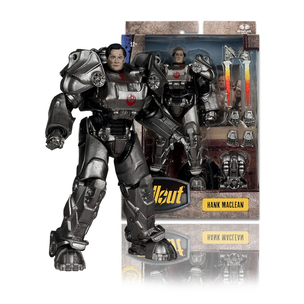 McFarlane Toys Hank MacLean Fallout Season 2 action figure in T-60 Power Armor, 7-inch scale collectible