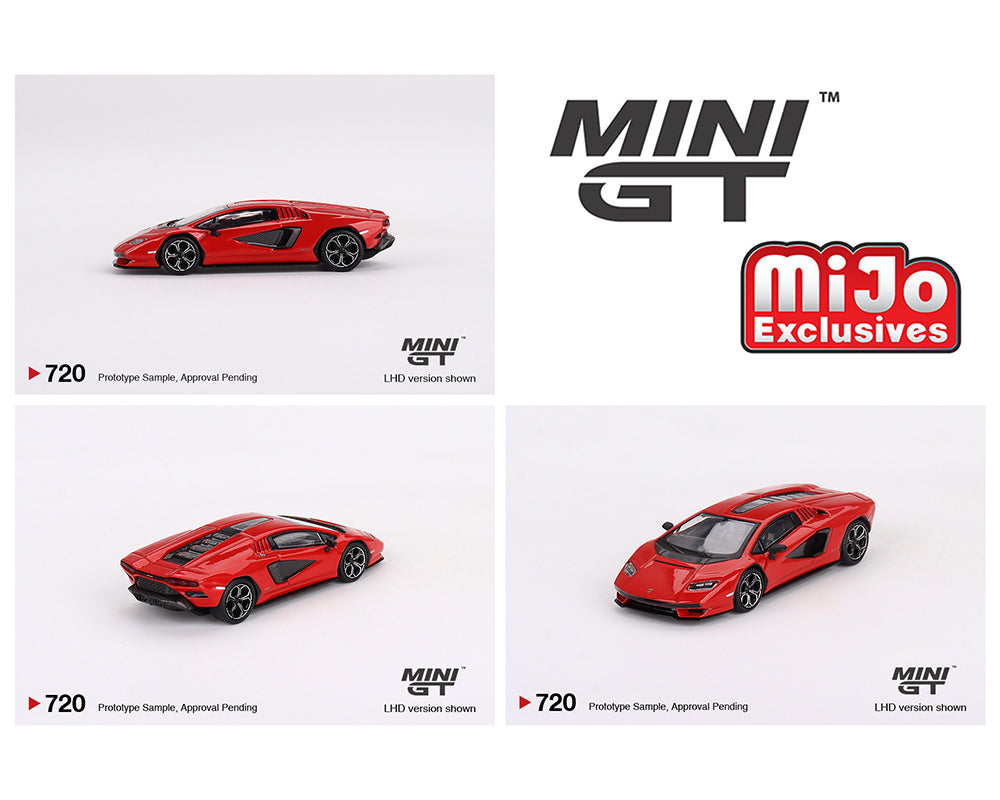 Lamborghini Countach LPI 800-4 (Rosso Mars) 1:64 Scale Diecast Car  Image Collage