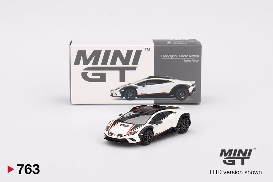 Lamborghini Huracán Sterrato Mini GT 1/64 Scale in Display Box