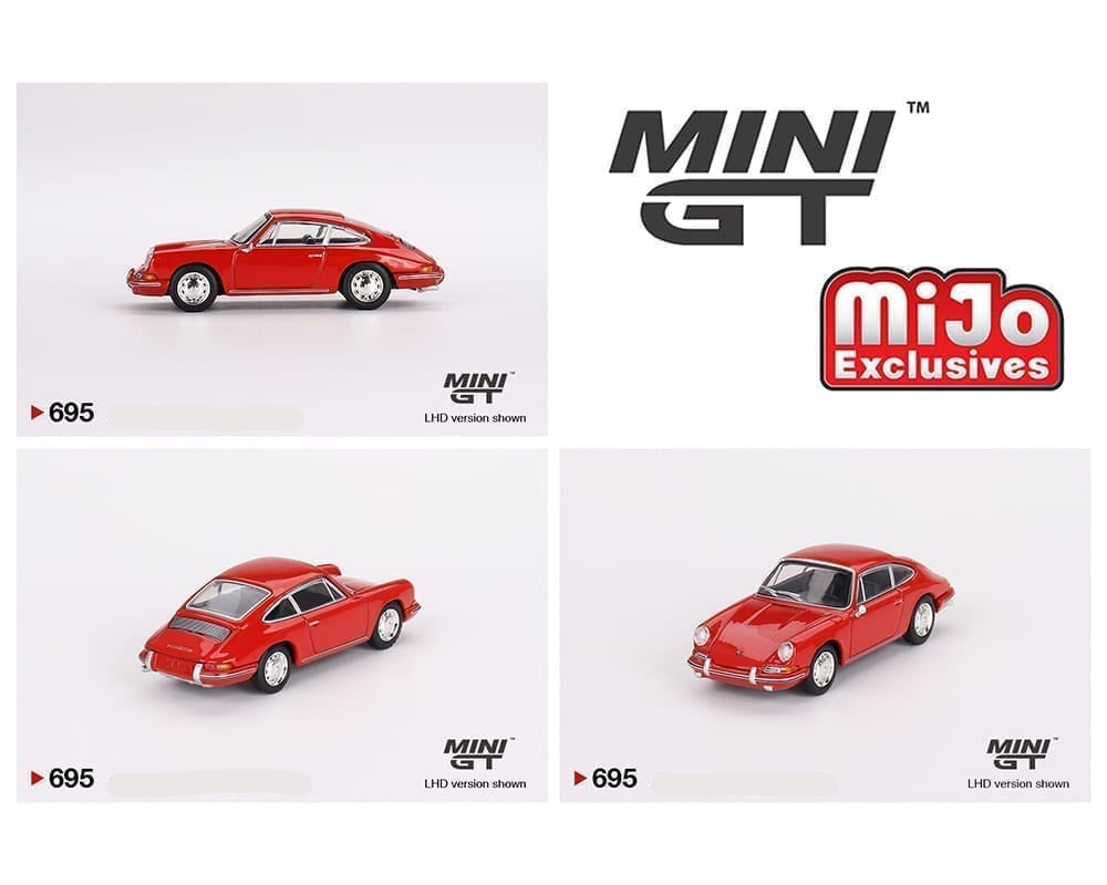 Mini GT Porsche 901 1963 Signal Red Diecast Image Collection