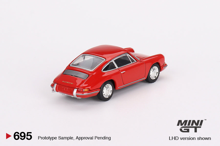 Mini GT Porsche 901 1963 Signal Red Rear Diecast Model