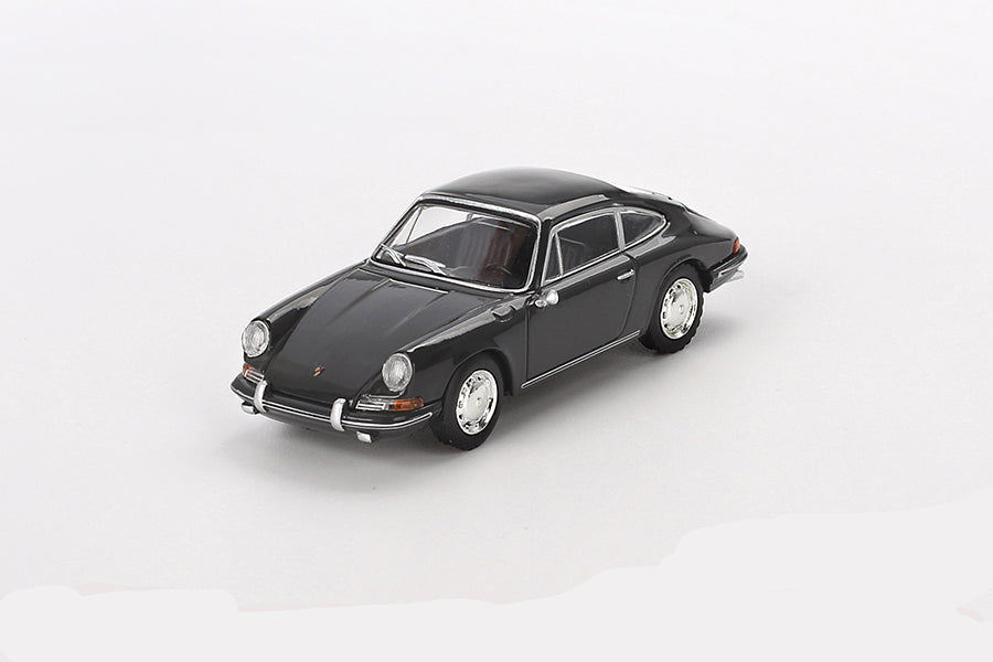 Mini GT 1/64 Porsche 911 1964 Slate Grey Front View