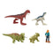Jurassic World Dominion Carnotaurus Clash Pack Mini Action Figures Contents Back View
