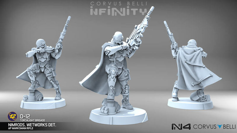 Infinity O-12 Torchlight Brigade Action Pack Nimrods Figures