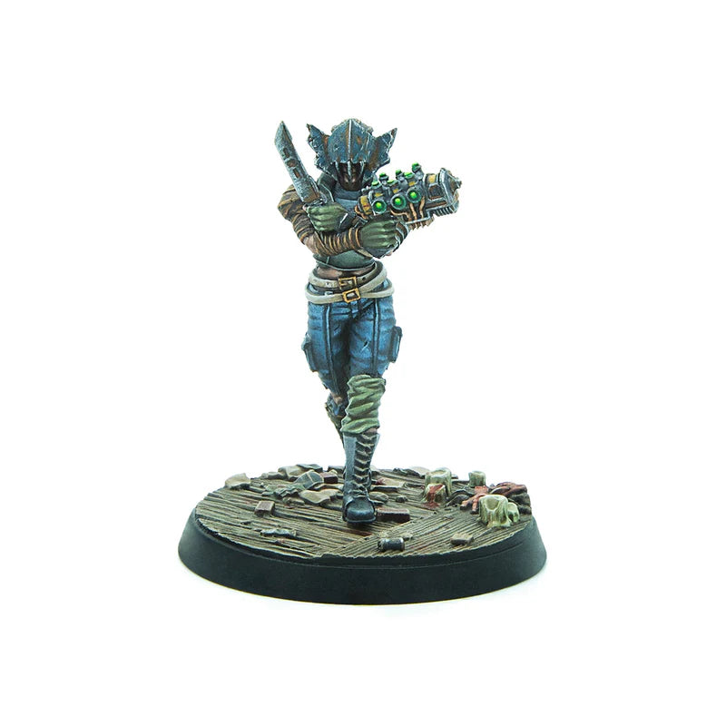 Fallout Wasteland Warfare Nisha Raiders Disciples Leader Miniature