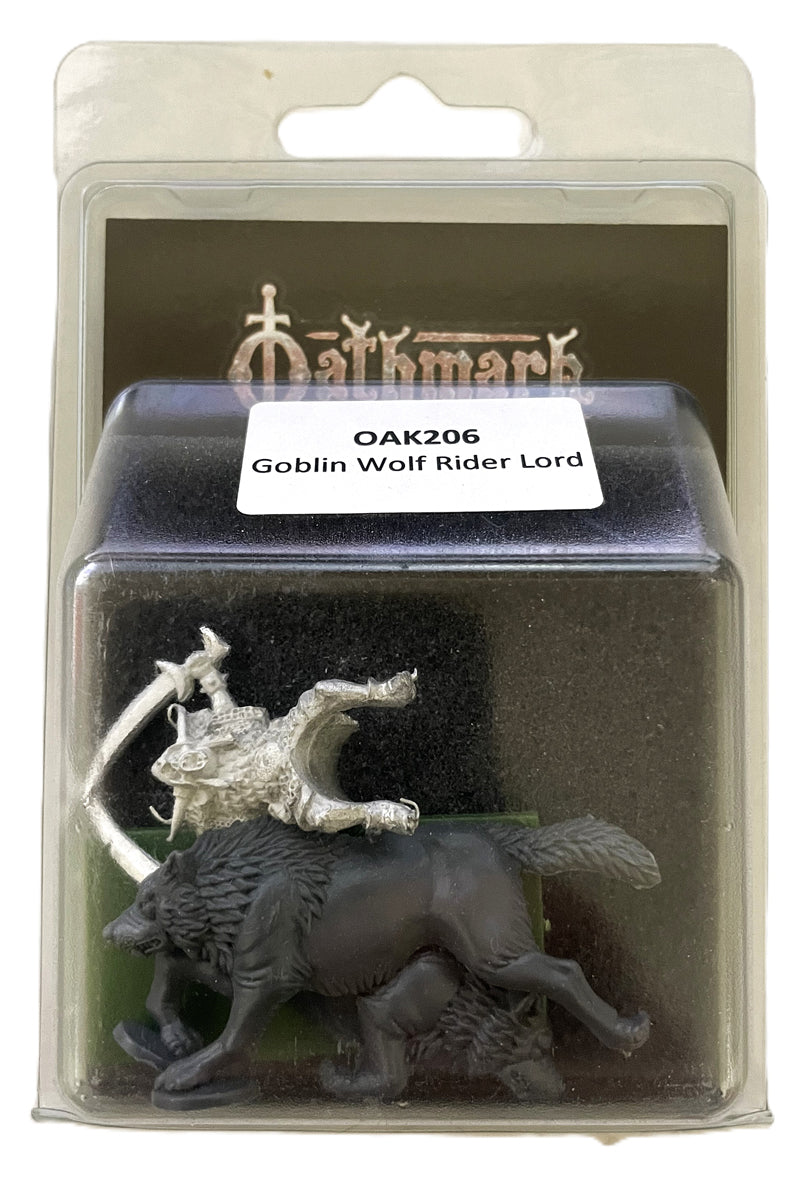North Star Oathmark Goblin Wolf Rider Lord 28mm Scale Blister Packaging