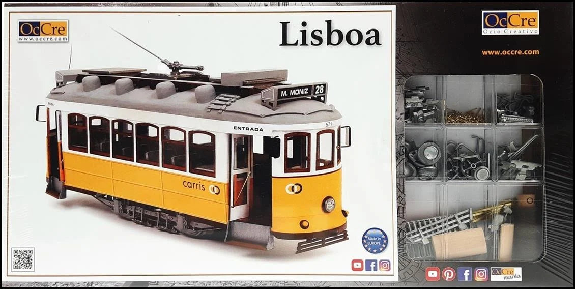 Occre Lisboa Tram Model KIt Box