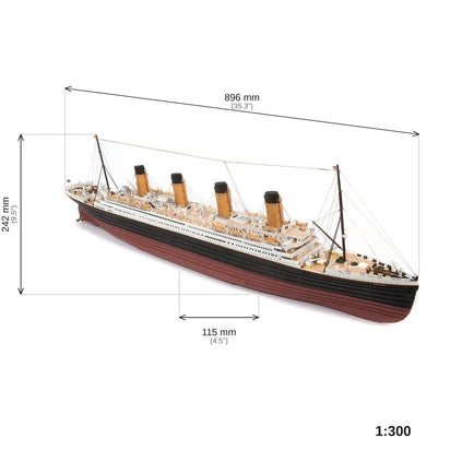 Occre 1/300 RMS Titanic Wooden Model Kit
