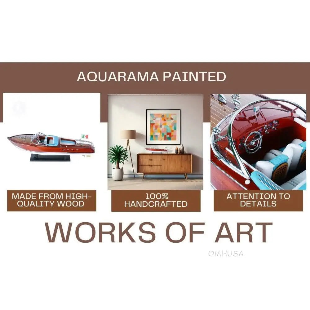 Old Modern Handicrafts Riva Aquarama model – image collage