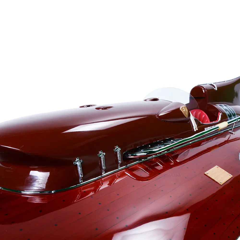 OMH Aquarama Exclusive Edition Ferrari Hydroplane engine compartment close up