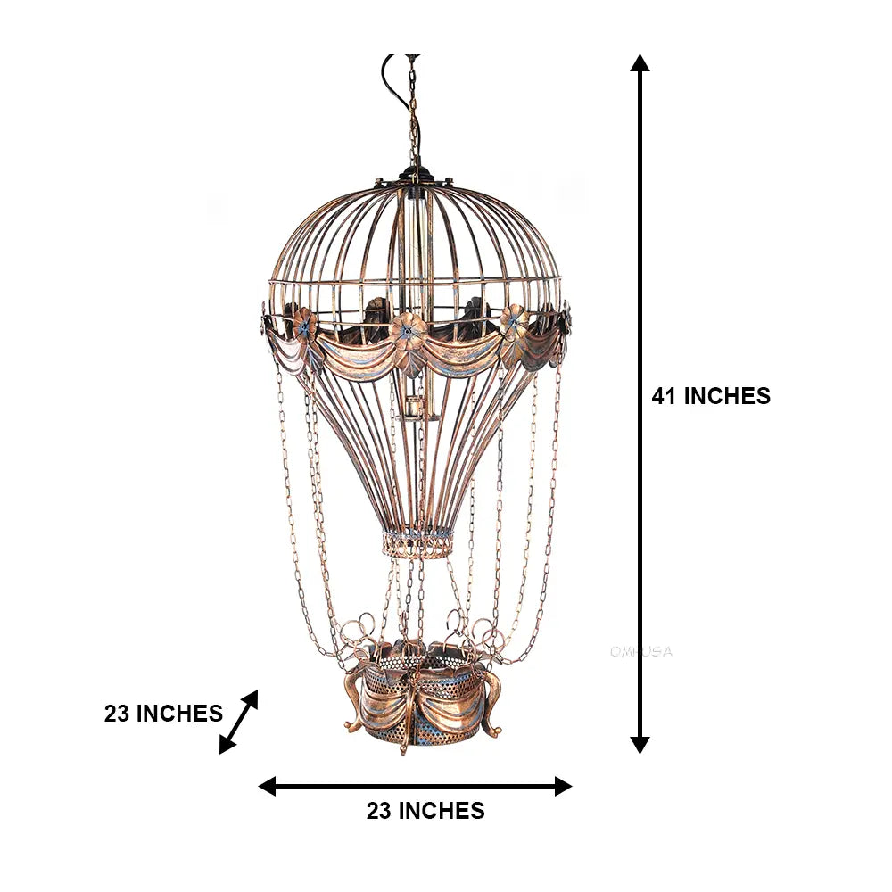 Old Modern Handicrafts Aquarama Exclusive Edition hot air balloon pendant light dimensions