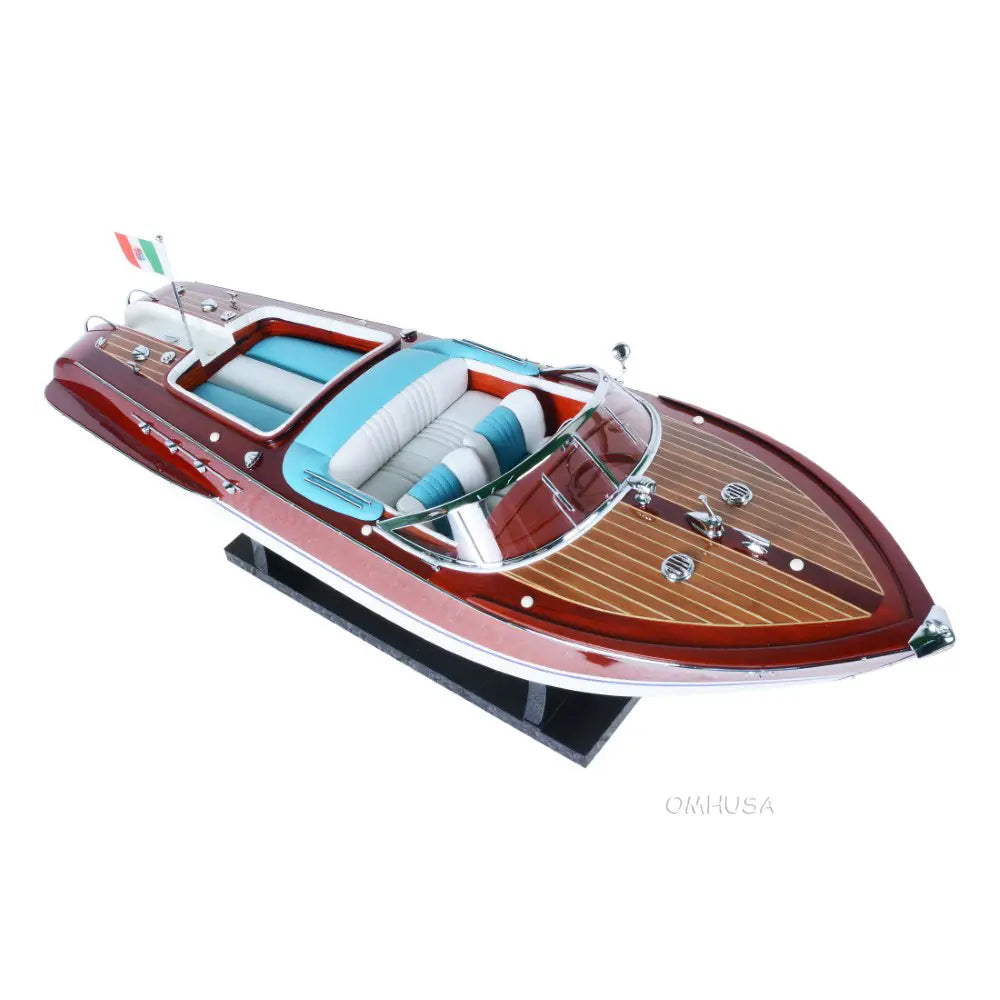 Old Modern Handicrafts Riva Aquarama wooden model – starboard top front view