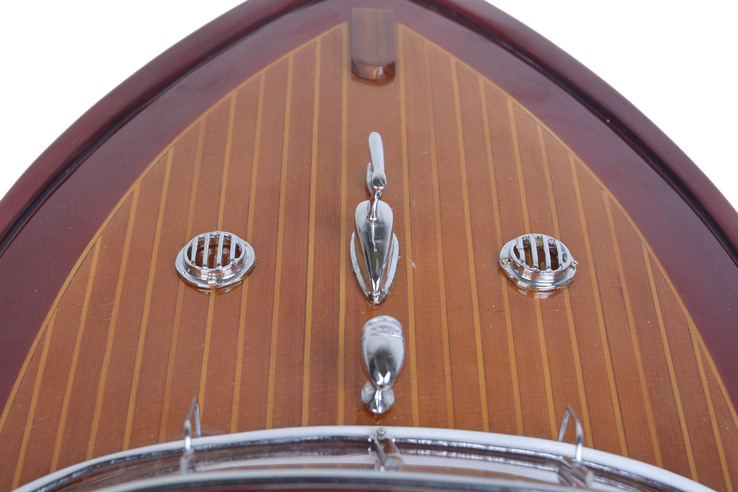 Old Modern Handicrafts Riva Aquarama Exclusive Edition RC wooden model top bpw deck view with fine detailing