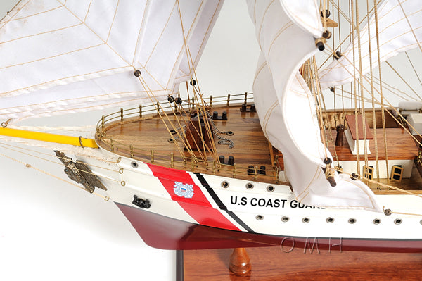 Bow Close-up of rigging on US Coast Guard Eagle model